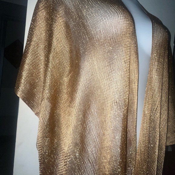 Gold sheer cover up | NWT | OS - Picture 8 of 8